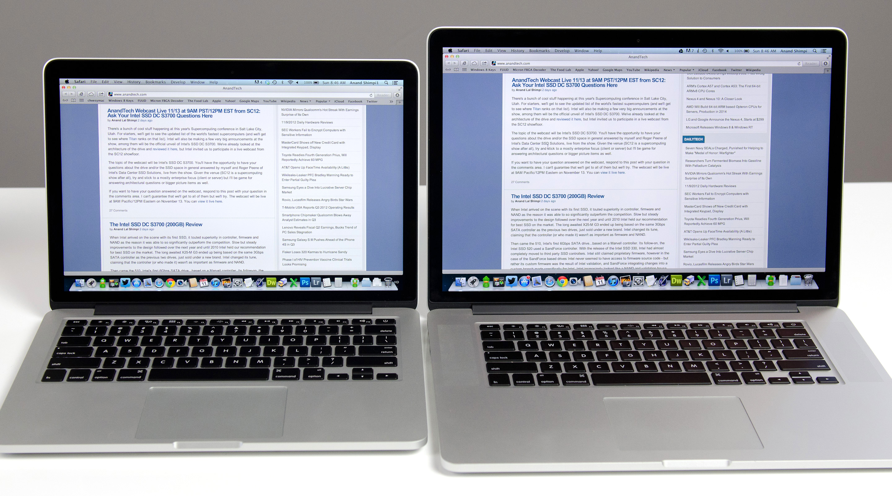 MacBook Pro Retina 13 vs 15