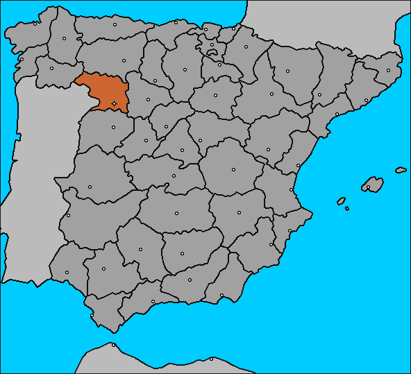 Mapa de la Provincia de Zamora  Zamora, Espa?a