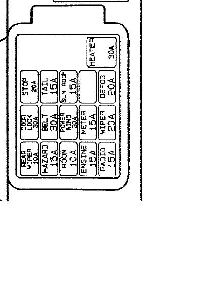 2000 Mazda 626 Fuse Box Diagram