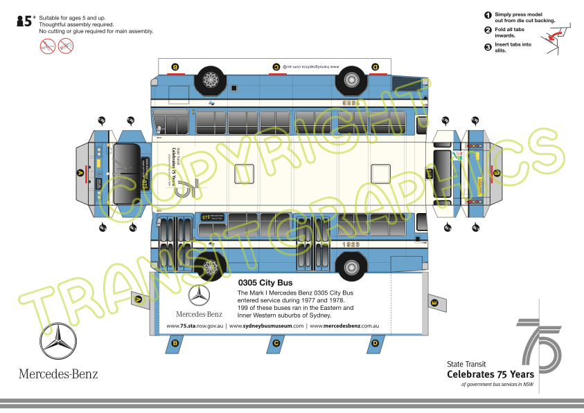 Mercedes Benz 0305 Mark I | Transit Graphics