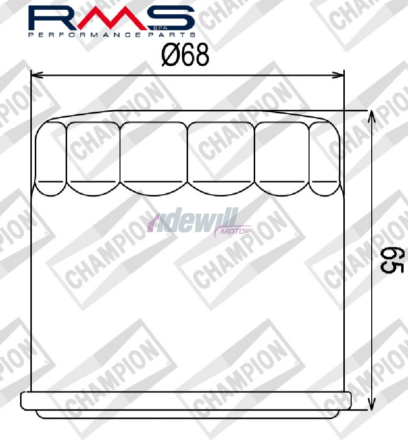 Suzuki VLR1800 C109R SE Boulevard Filtro Olio COF038 Suzuki Aprilia