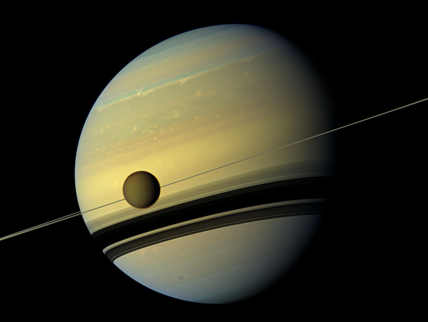 Titan Saturn Moon Surface