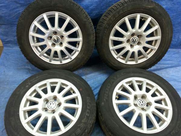 VW golf passat 15 inch 5 stud 5x100 alloy wheels with tyres | eBay