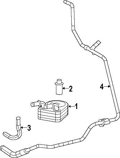 VW Transmission Oil Cooler Parts Diagram