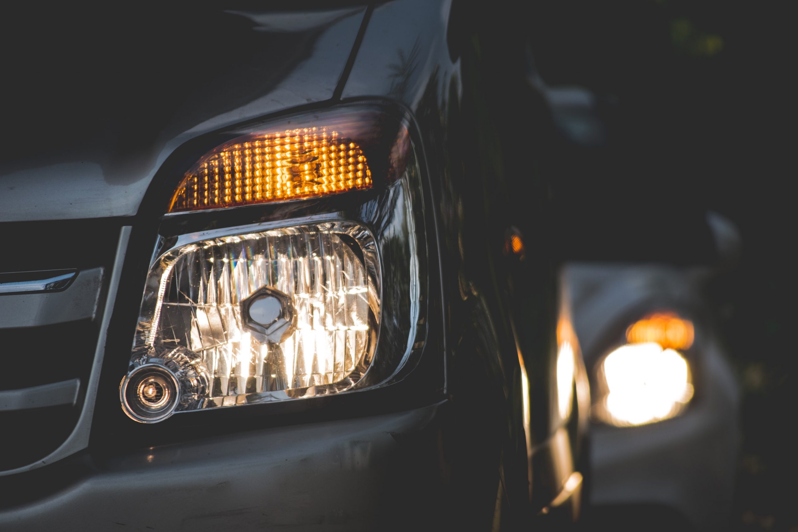 car moistured headlights